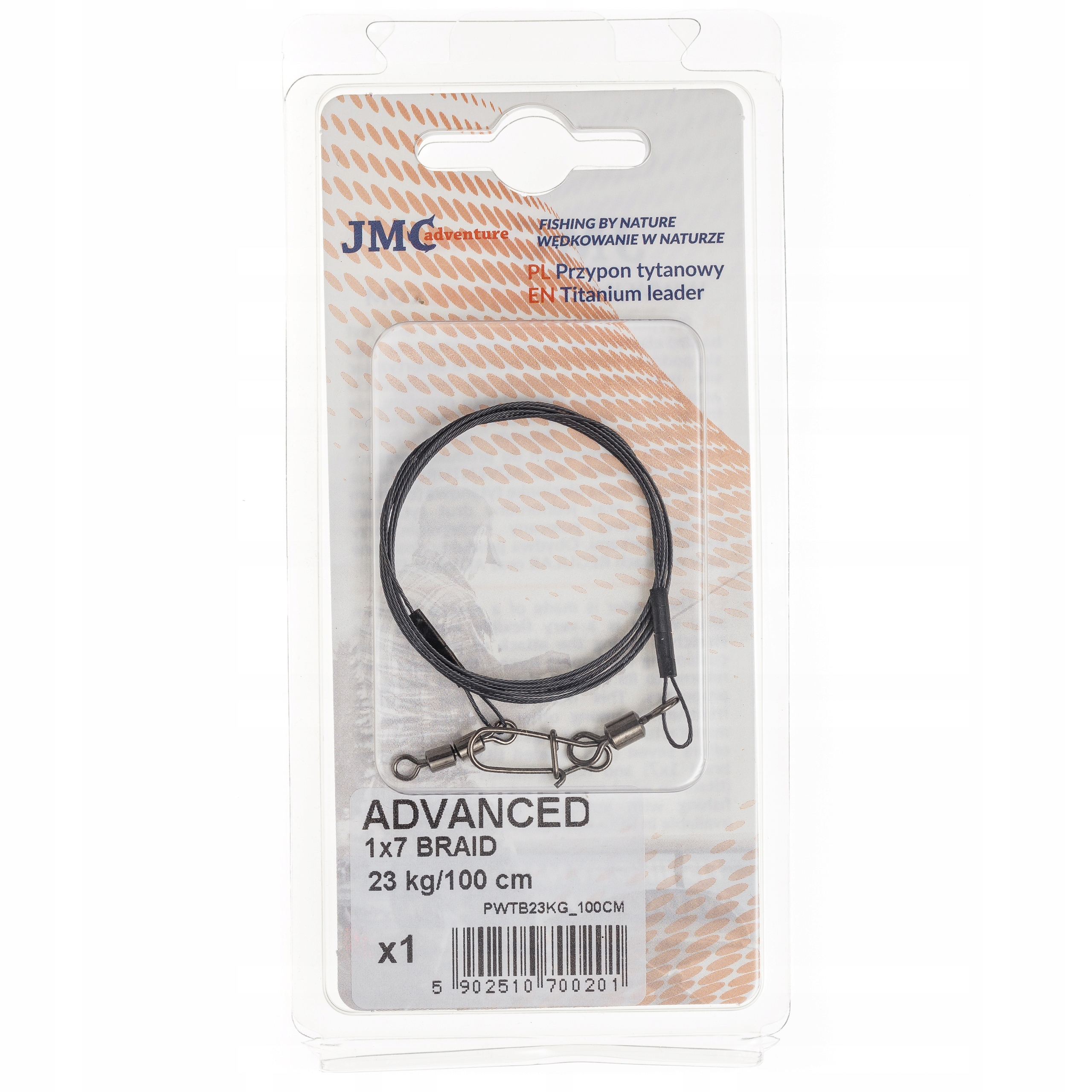 PRZYPON JMC TITANIUM BRAID 1X7 ADVANCED 23KG/100CM
