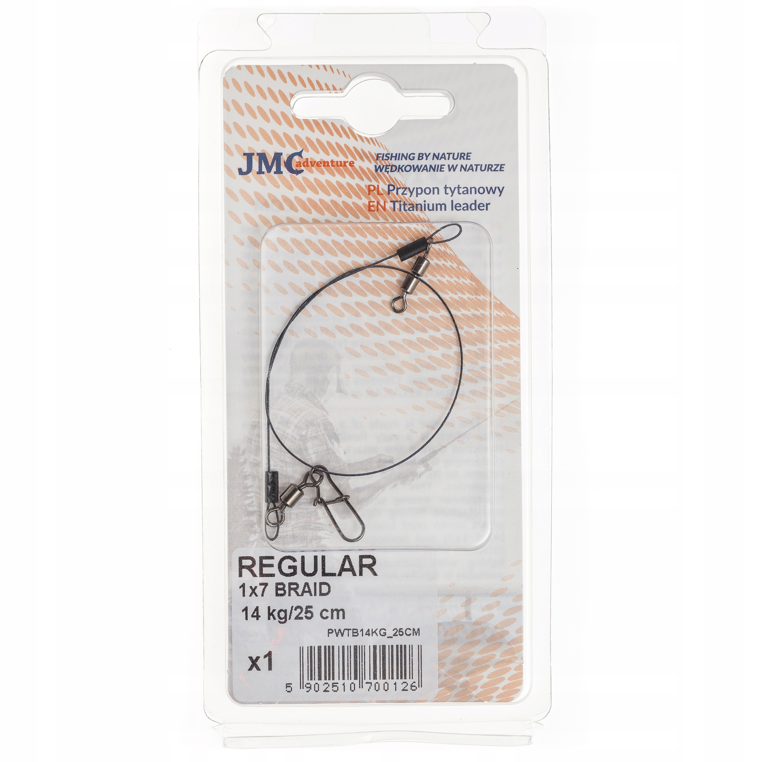 PRZYPON JMC TITANIUM BRAID 1X7 REGULAR 14KG/25CM