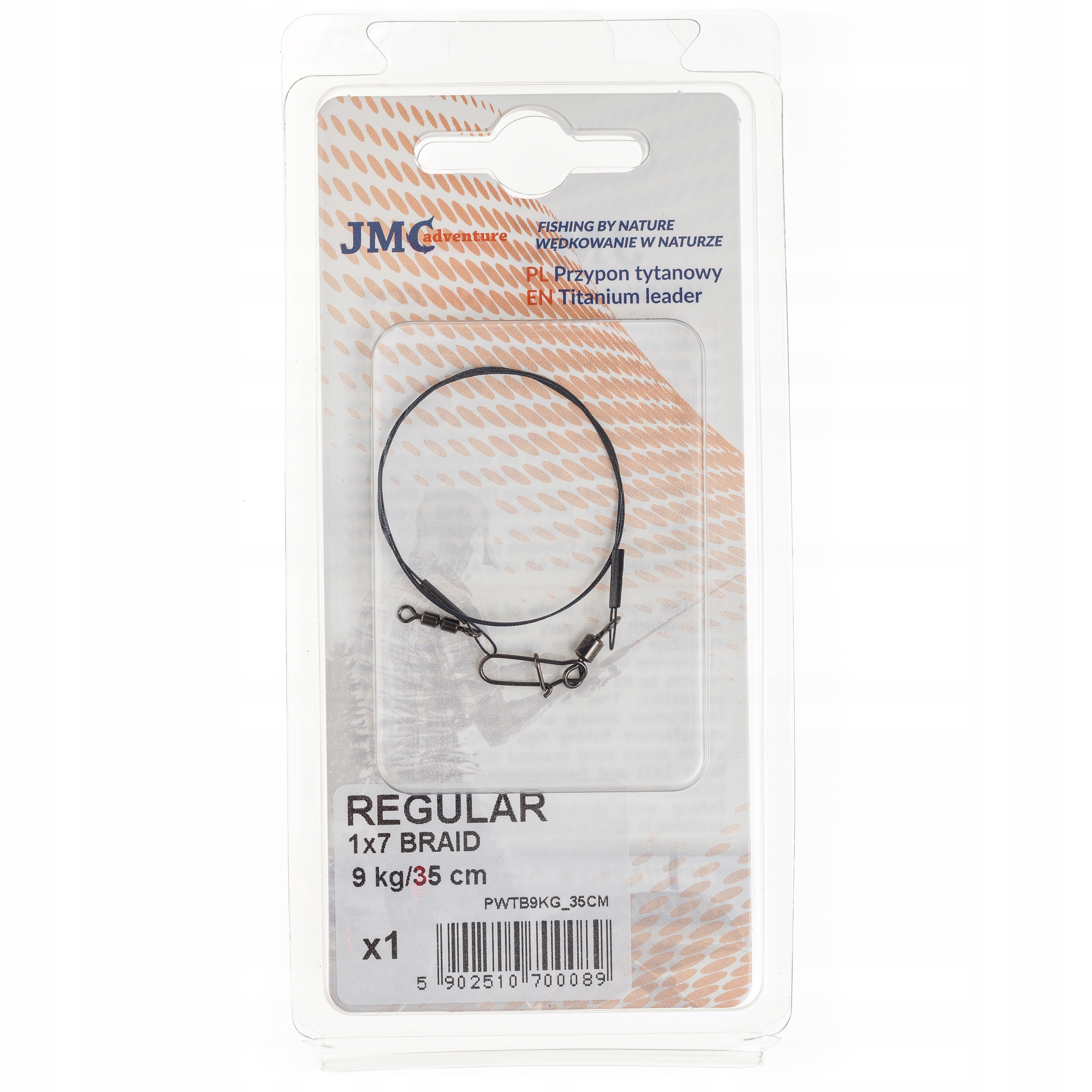 PRZYPON JMC TITANIUM BRAID 1X7 REGULAR 9KG/35CM