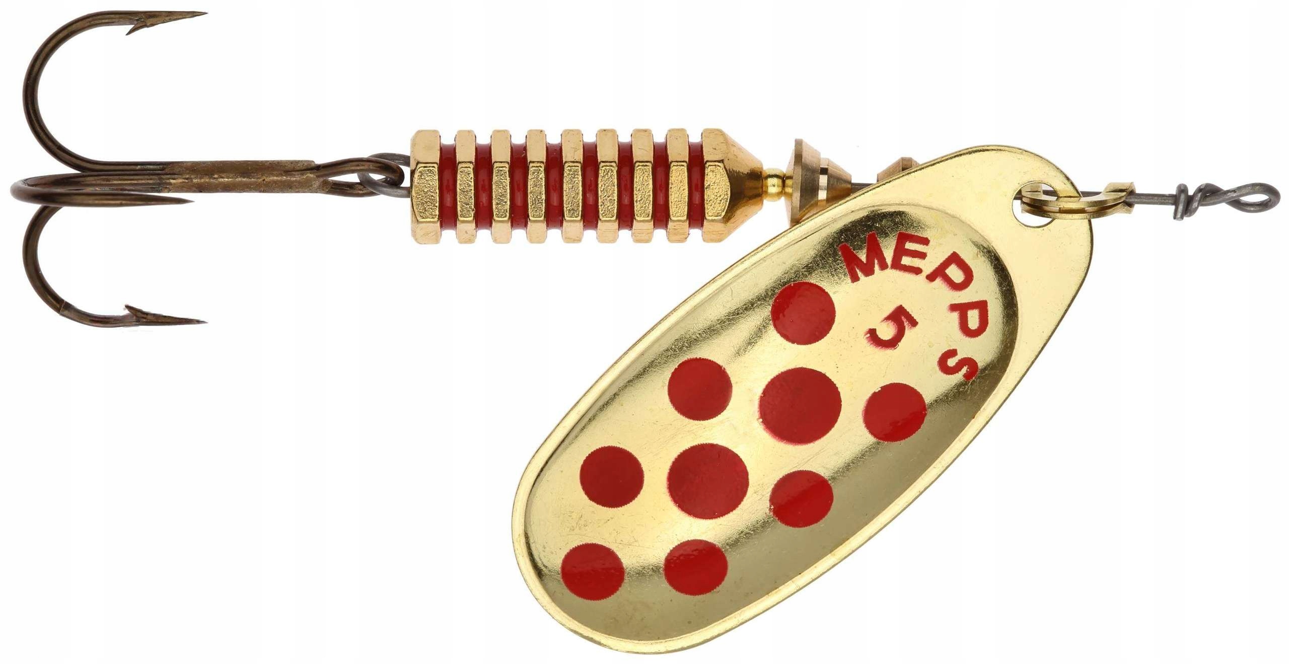 MEPPS COMET DECORE ZŁOTY/CZERWONE KROPKI 5/11G