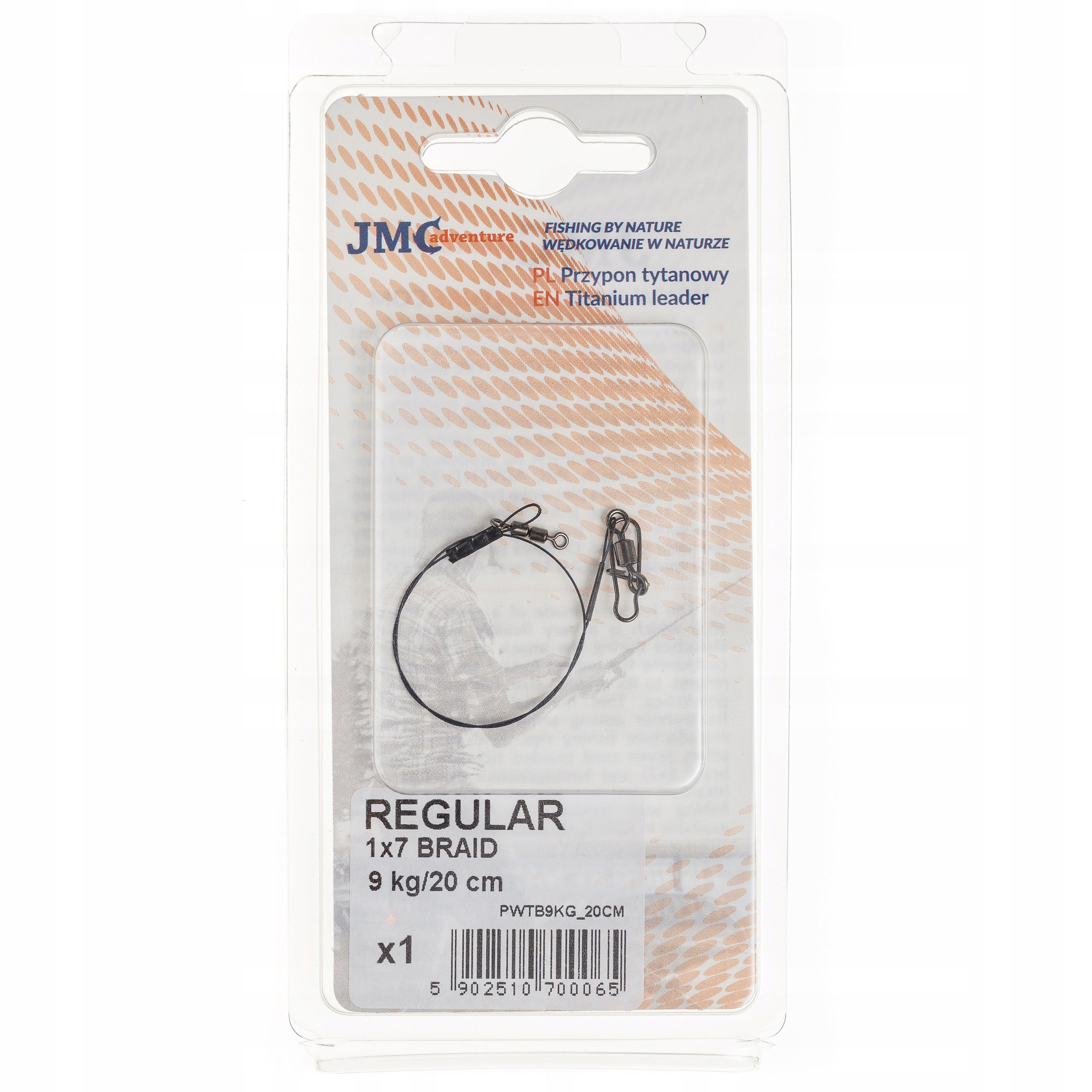 PRZYPON JMC TITANIUM BRAID 1X7 REGULAR 9KG/20CM