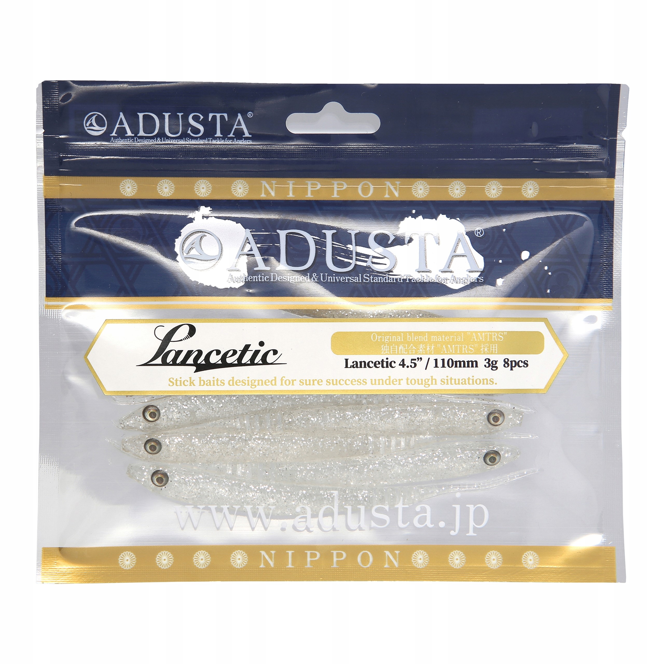ADUSTA LANCETIC 11CM 3G, CLEAR SILVER GLITTER S