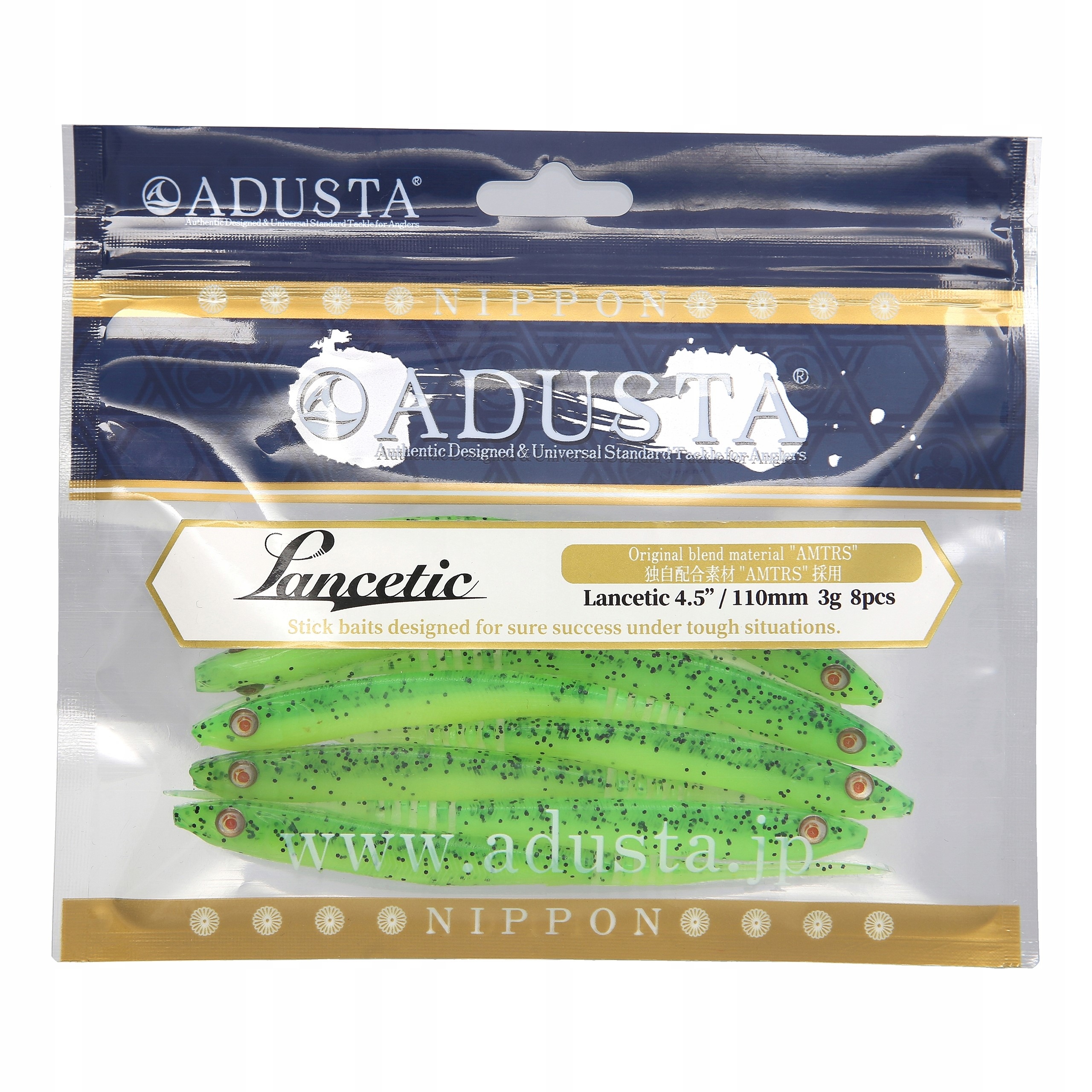 ADUSTA LANCETIC 11CM 3G GREEN CHART SEED SHINER UV