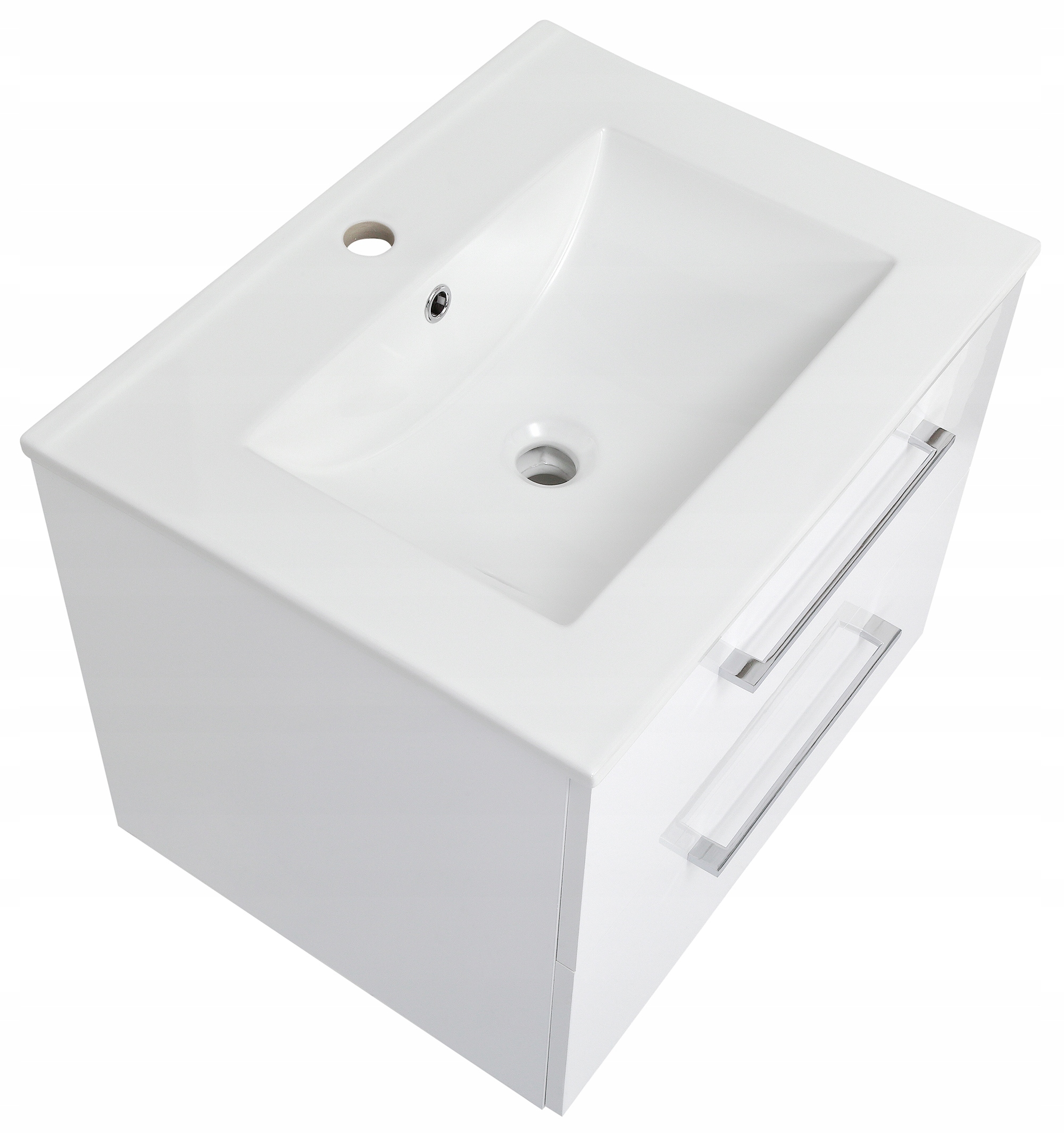 Stamar | Meuble sous lavabo 60 cm Blanc brillant - Vue 7