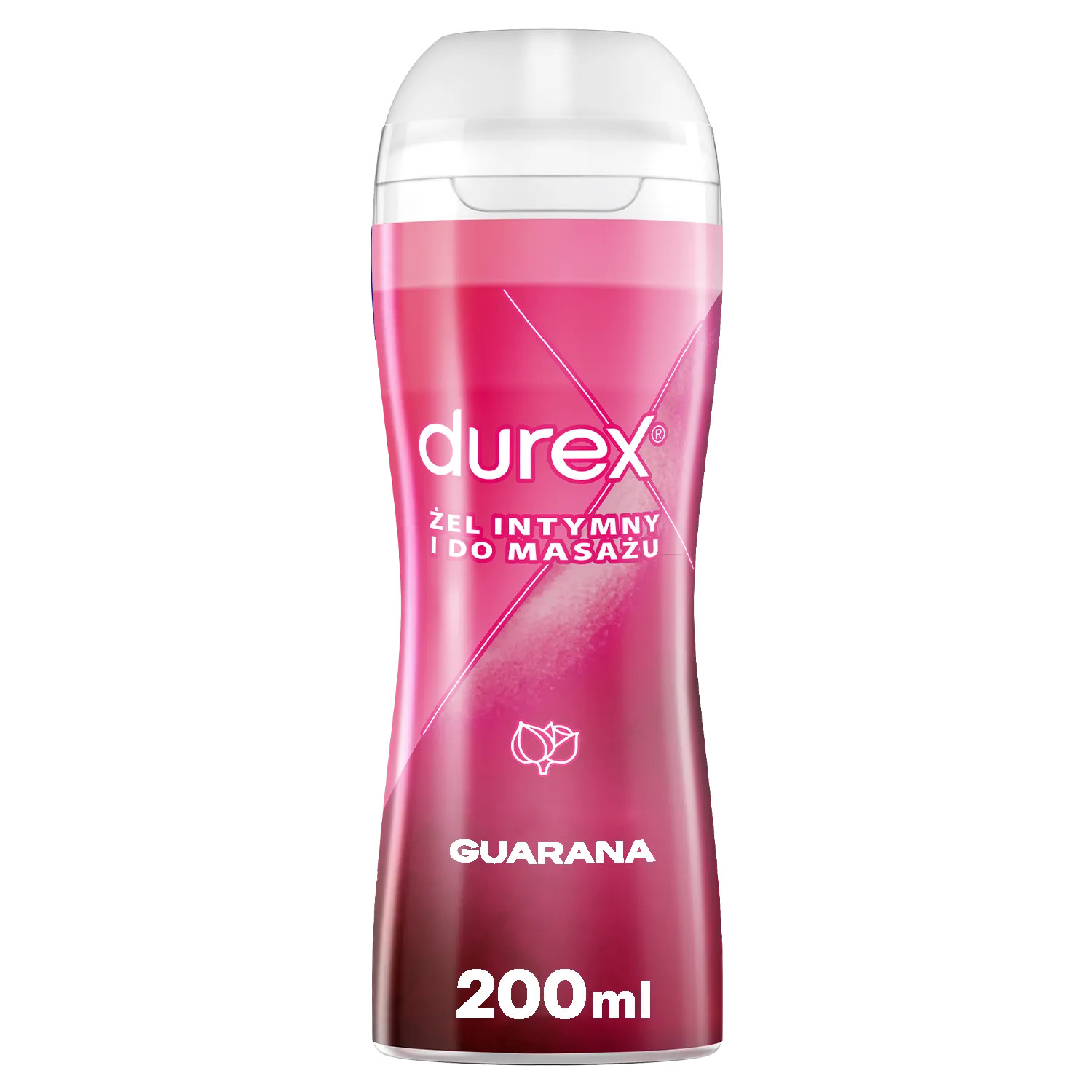 Durex Massage 2 W 1, Lubrykant Intymny I Żel Do Masażu Z Guaraną, 200 Ml