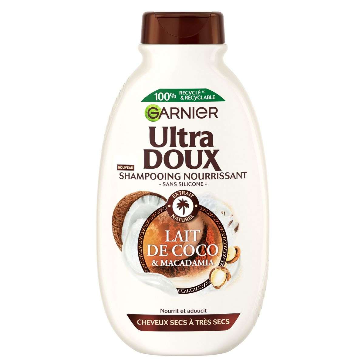 Garnier Ultra Doux Szampon Do Włosów Z Mlekiem Kokosowym 300 Ml