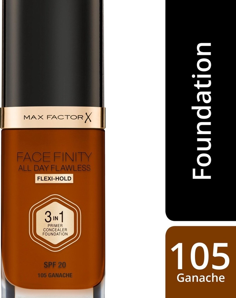 Max Factor Facefinity All Day Flawless Podkład Flexi Hold 3 W 1 105 Ganache