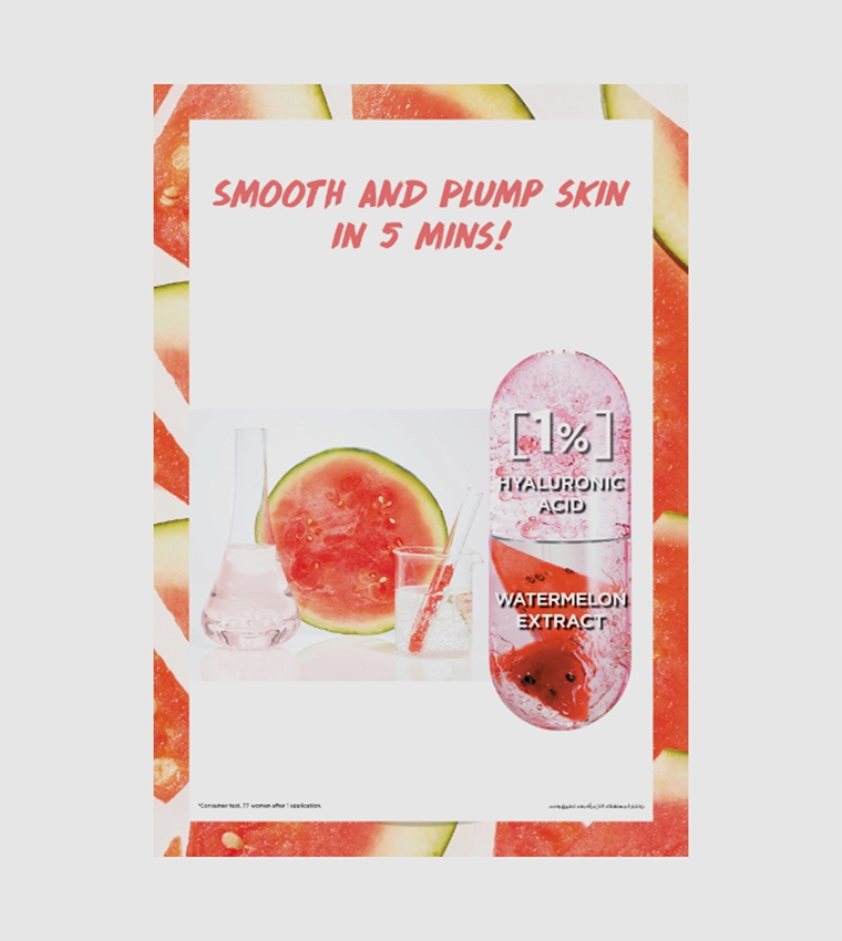 Garnier Skin Active Maska Do Twarzy, 1% Kwasu Hialuronowego I Arbuz