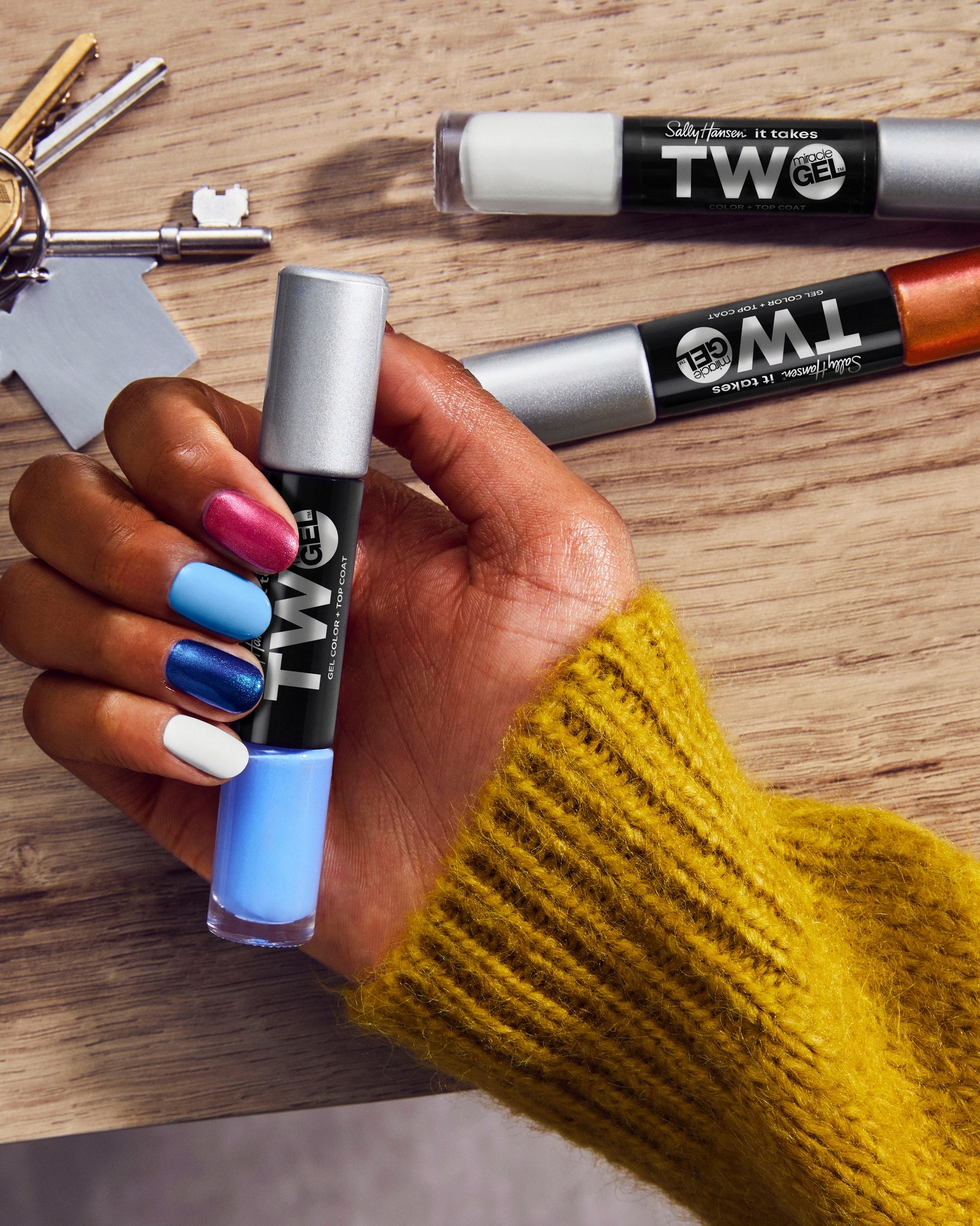 Sally Hansen Miracle 960 Sugar Fix 7,5 Ml Żelowy Lakier Do Paznokci 2 W 1