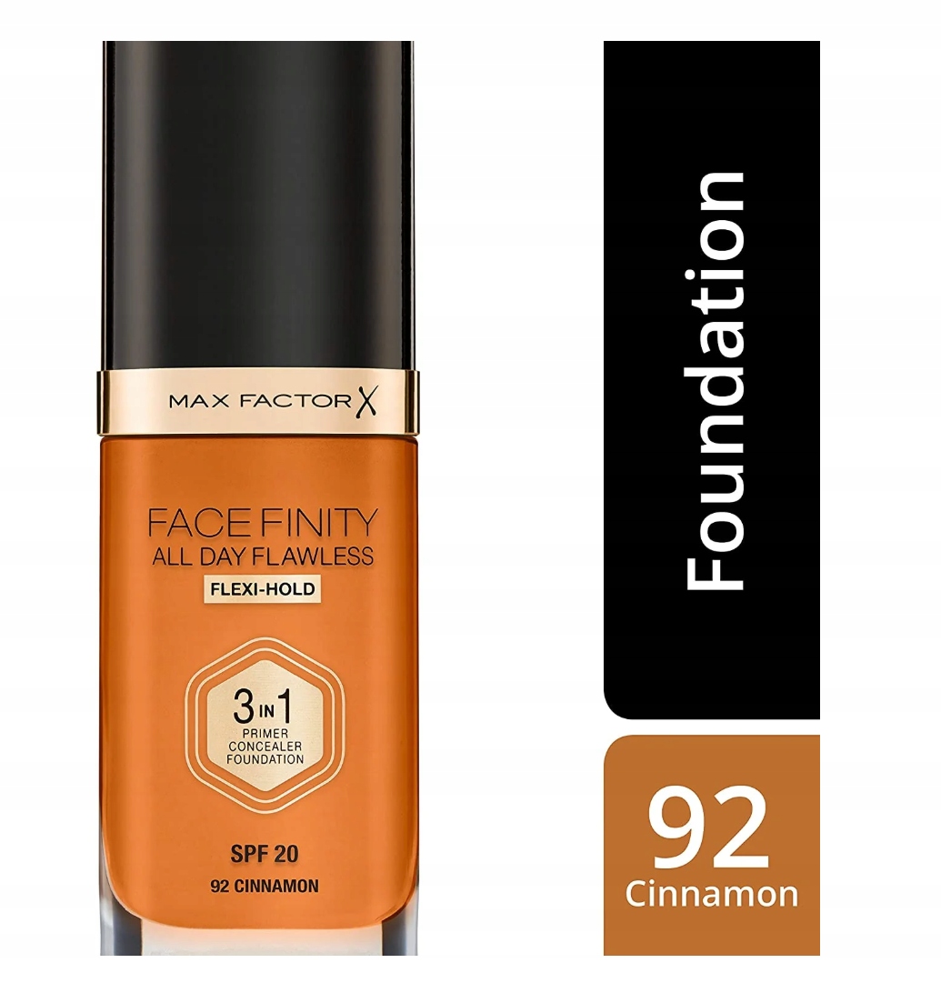 Max Factor Podkład Facefinity 3 W 1 - 92 Cinnamon, 30 Ml