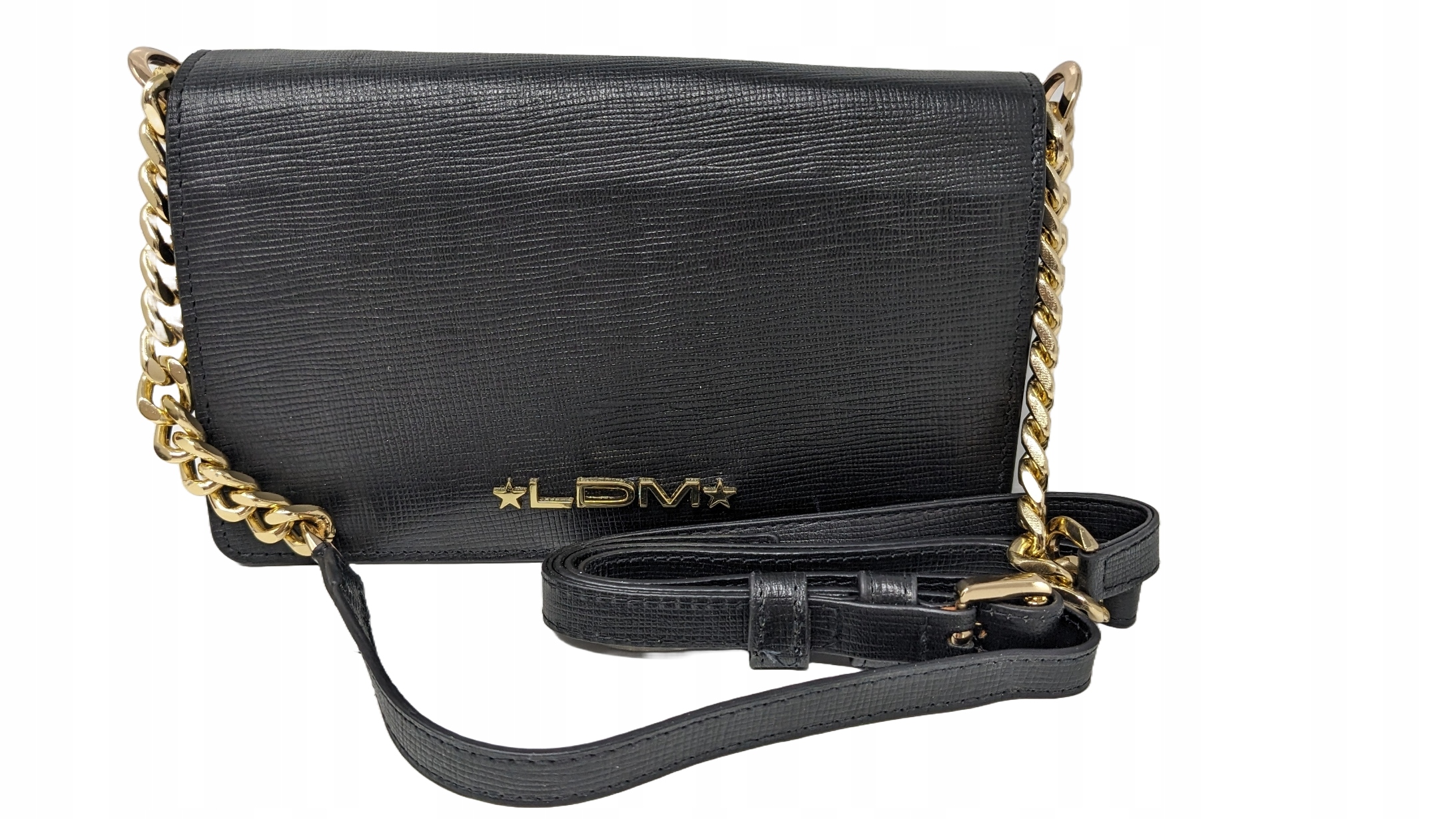 Torebka Damska Mini Skóra Na Ramię L.d.m Włochy 18.5 X 12 X4.5Cm