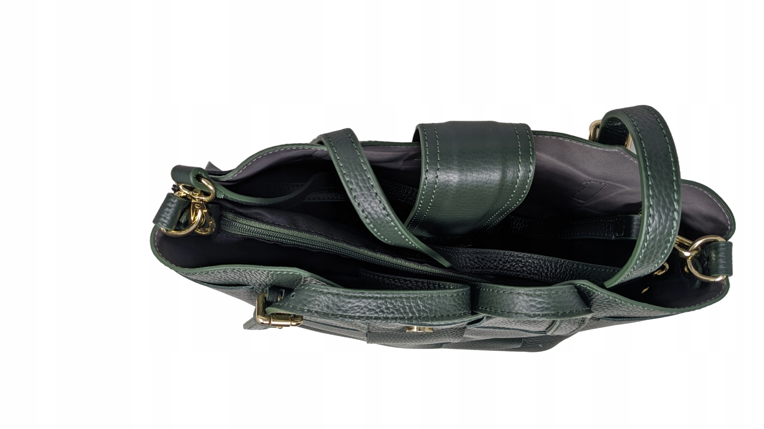 Torebka Damska Skóra Naturalna Cheval Firenze Włochy Na Ramię 31 X25 X14 Cm