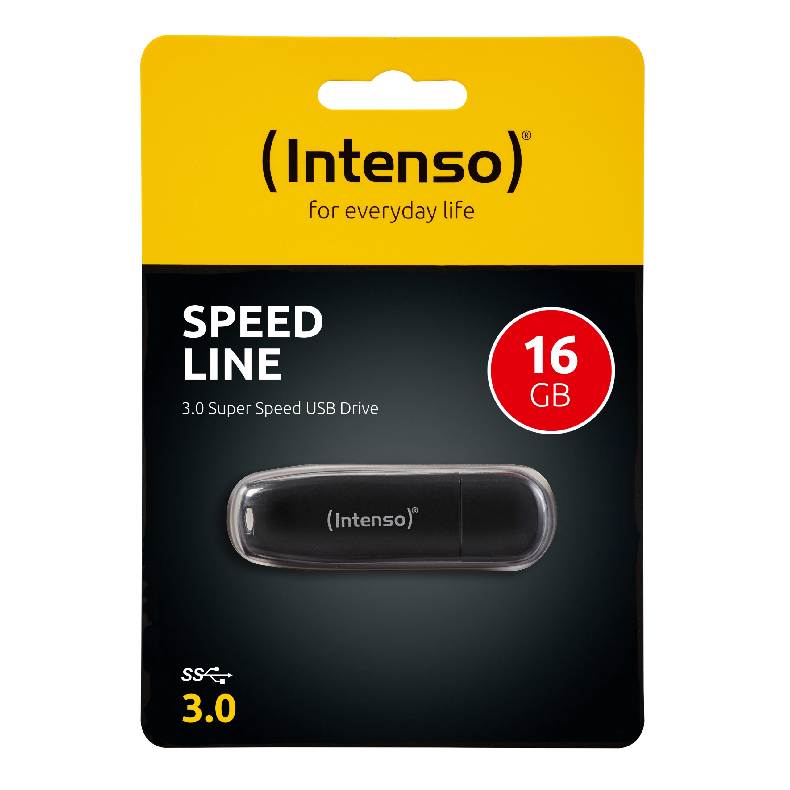 Pendrive Intenso Speed Line 16 Gb Usb 3.0 Czarny Niemcy