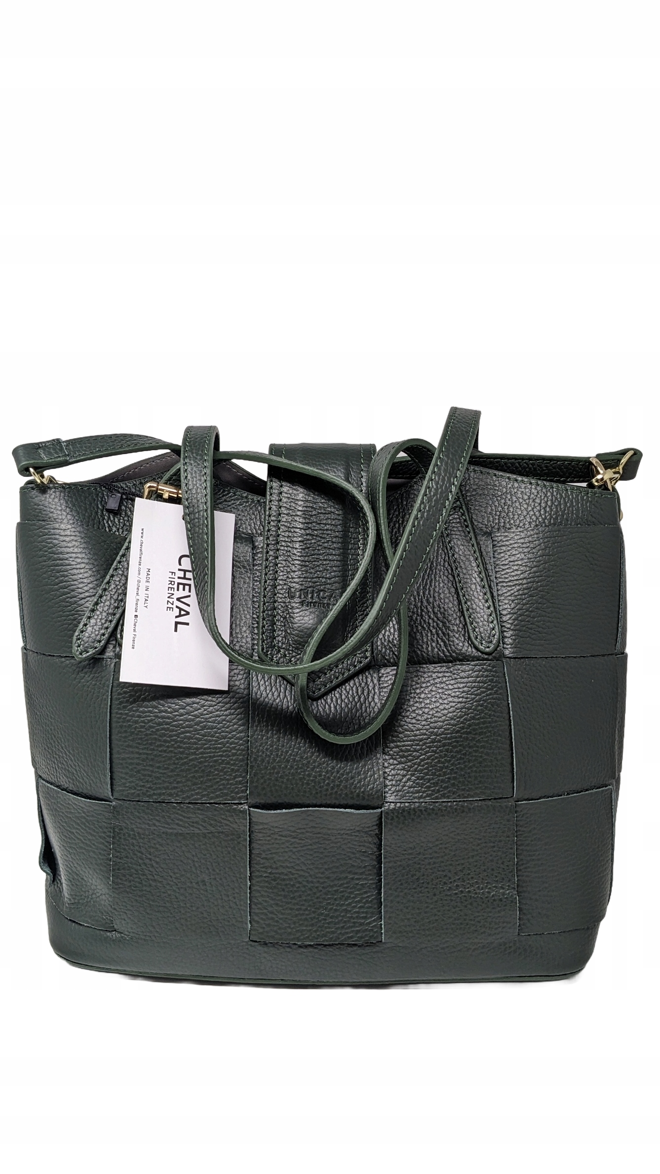 Torebka Damska Skóra Naturalna Cheval Firenze Włochy Na Ramię 31 X25 X14 Cm