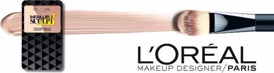 L'oreal Paris Infallible Sculpt 03 Medium/Dark Paleta Do Konturowania 10G