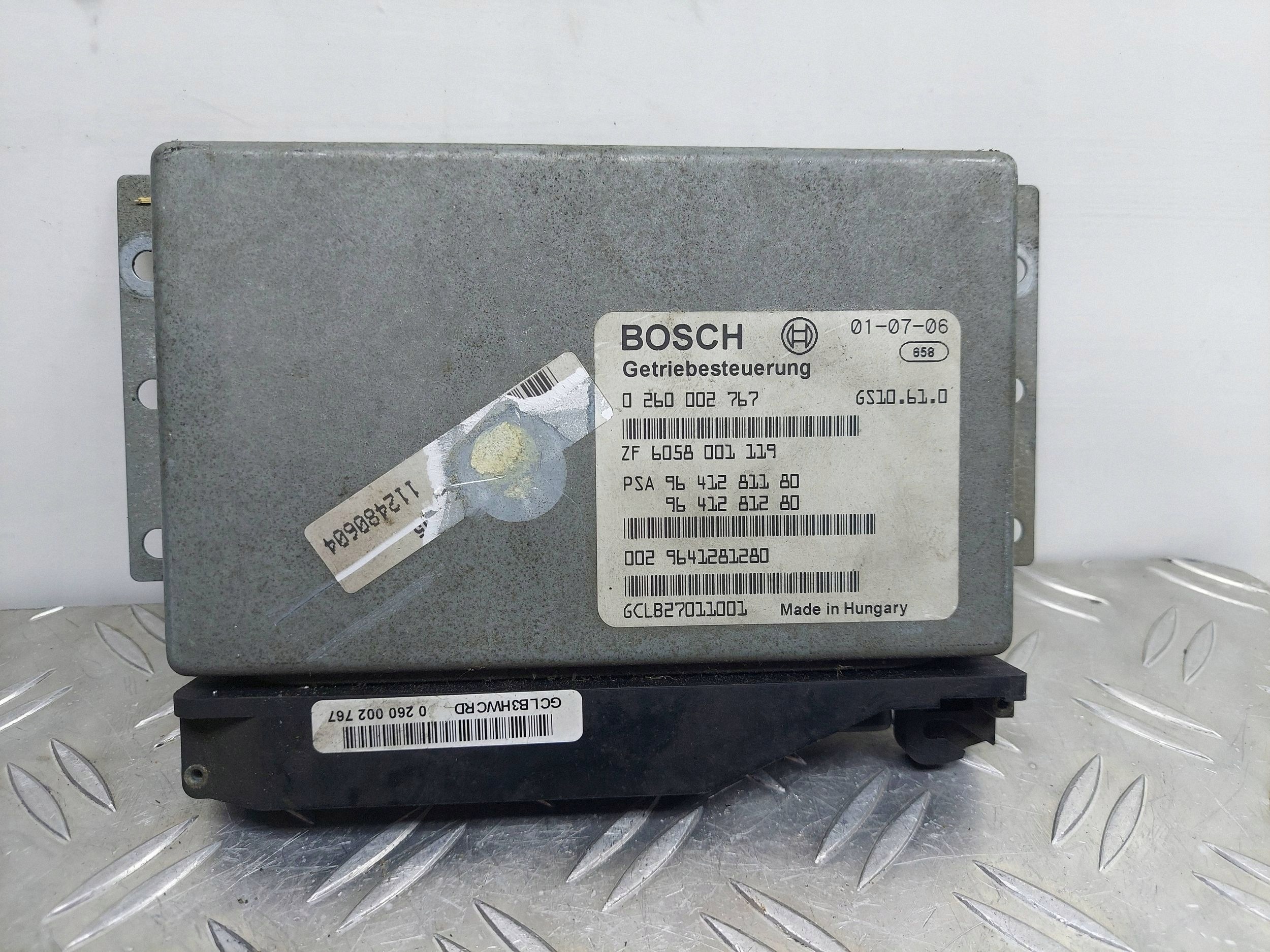 STEROWNIK SKRZYNI BIEGÓW CITROEN C5 I 0260002767 9641281180