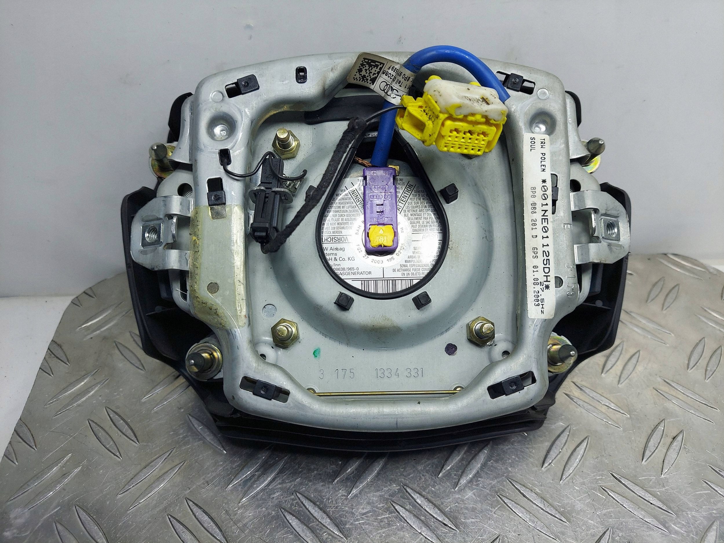 AIRBAG PODUSZKA POWIETRZNA KIEROWCY AUDI A3 8P 8P0880201D