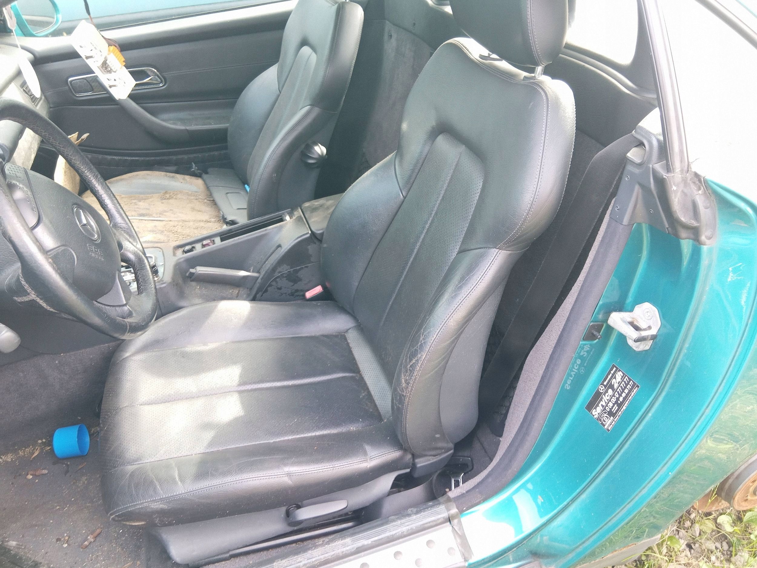 Fotel kierowcy Skórzany skóra Mercedes SLK R170 Ładny
