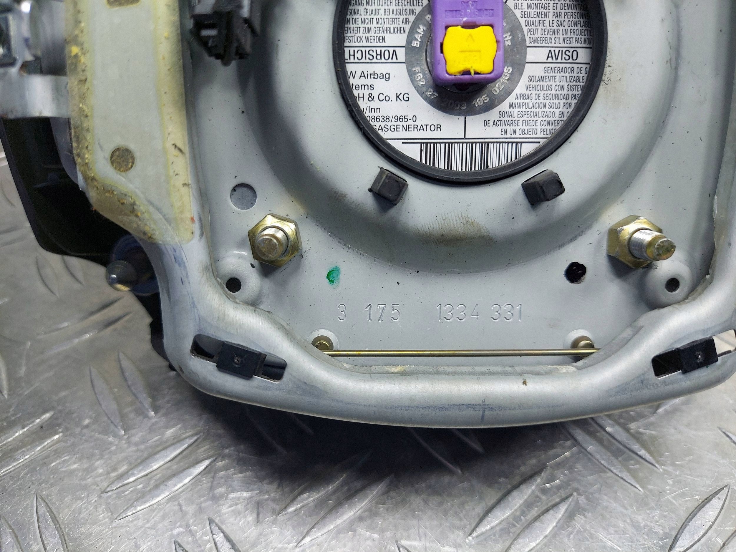 AIRBAG PODUSZKA POWIETRZNA KIEROWCY AUDI A3 8P 8P0880201D