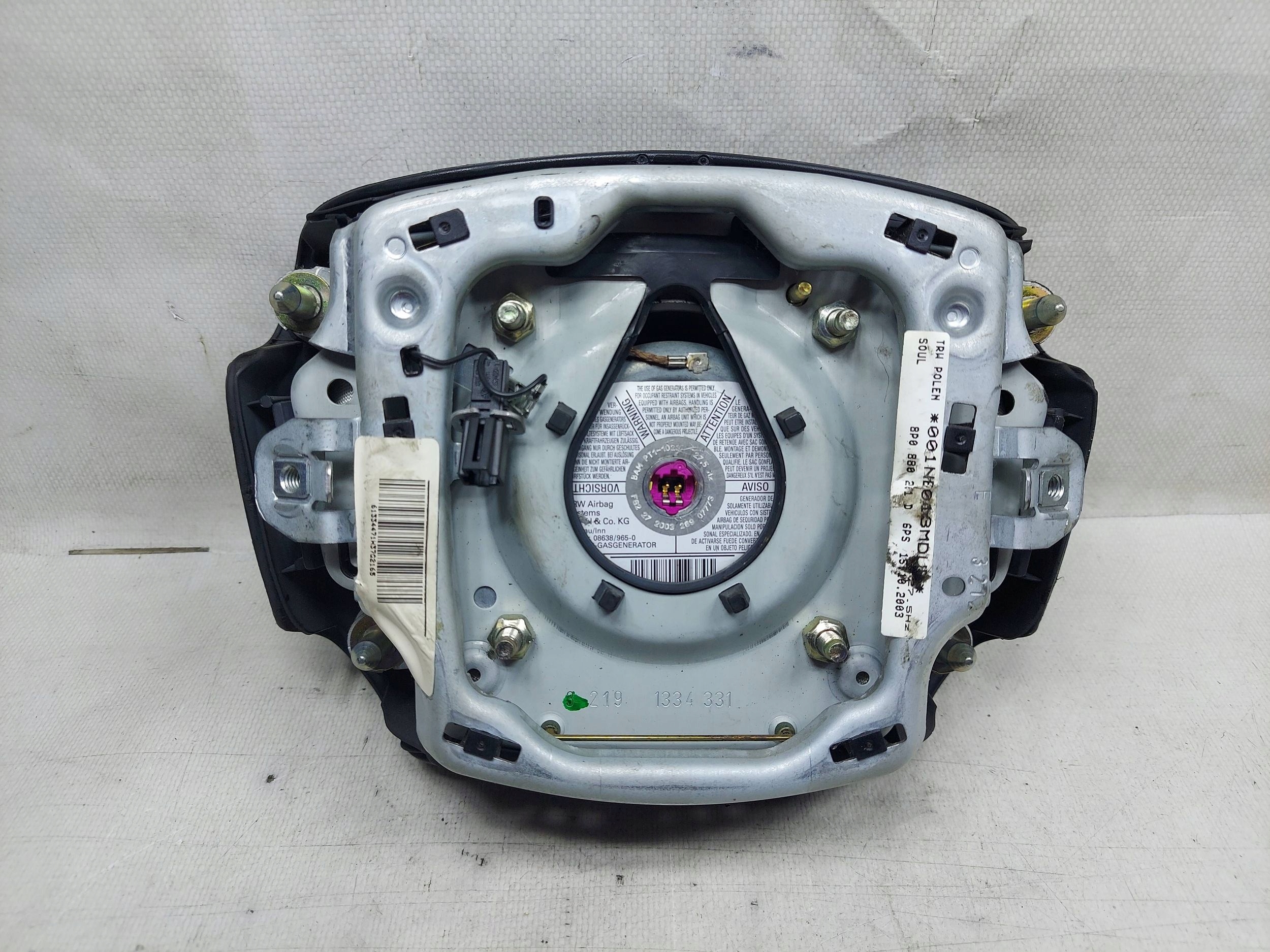AIRBAG PODUSZKA POWIETRZNA KIEROWCY 8P0880201D AUDI A3 8P