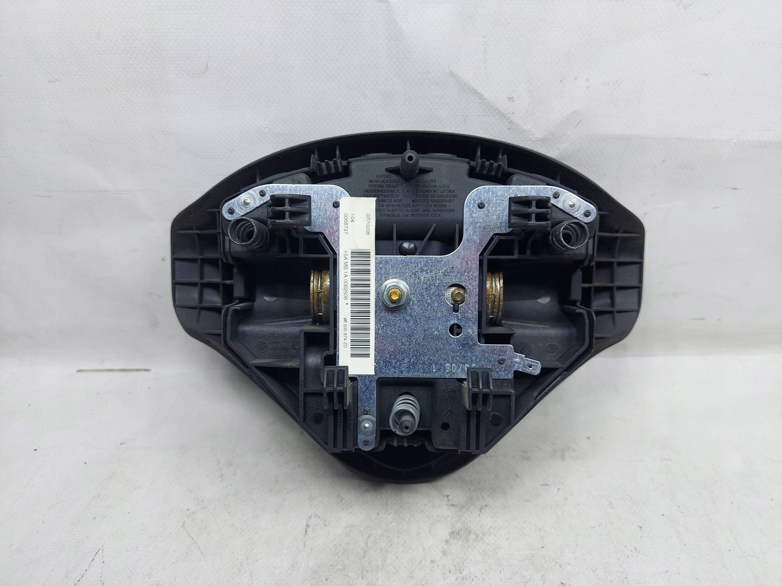 AIRBAG PODUSZKA POWIETRZNA KIEROWCY 96500674ZD PEUGEOT 207