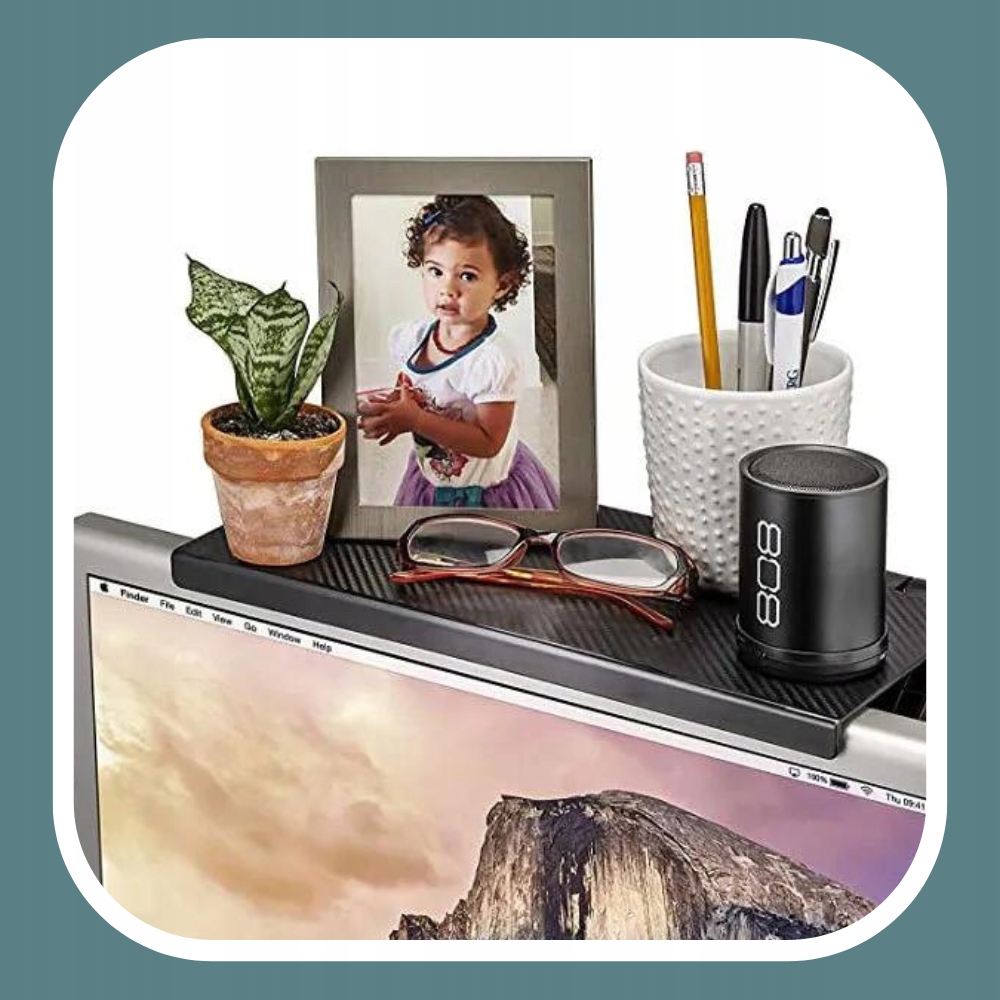 PÓŁKA NAKŁADANA NA MONITOR TV UCHWYT DEKODER DVB-T