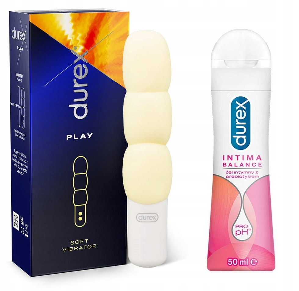 Durex Soft Wibrator Damski Silikonowy Usb + Żel Intymny Z Prebiotykiem 50ml