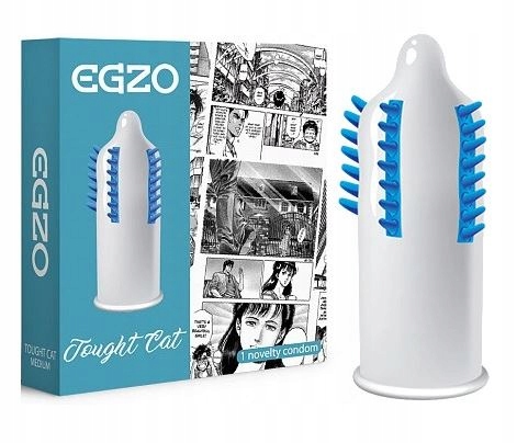 EGZO Prezerwatywy Stymulujące Kolce Wypustki Potęgujące Orgazm 4szt