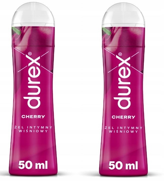 2X Durex Cherry 50Ml Żel Intymny Nawilżający Wiśnia