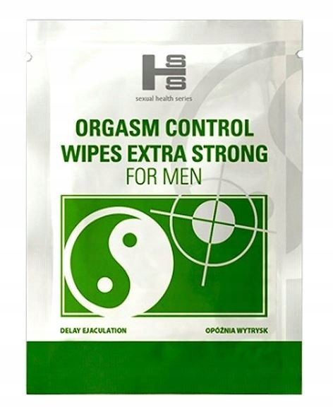 4x Orgasm Control Delay Wipes Chusteczki Opóźniające Wytrysk SHS