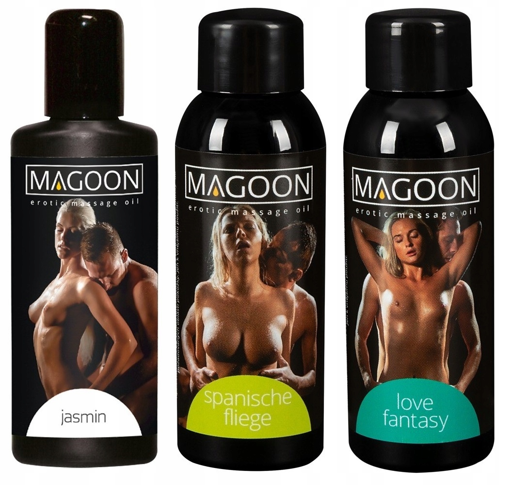 3x 50ml Olejek Do Masażu Erotycznego Magoon Jaśmin Hiszpańska Mucha Love