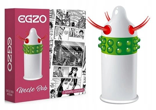 EGZO Prezerwatywy Stymulujące Kolce Wypustki Potęgujące Orgazm 4szt