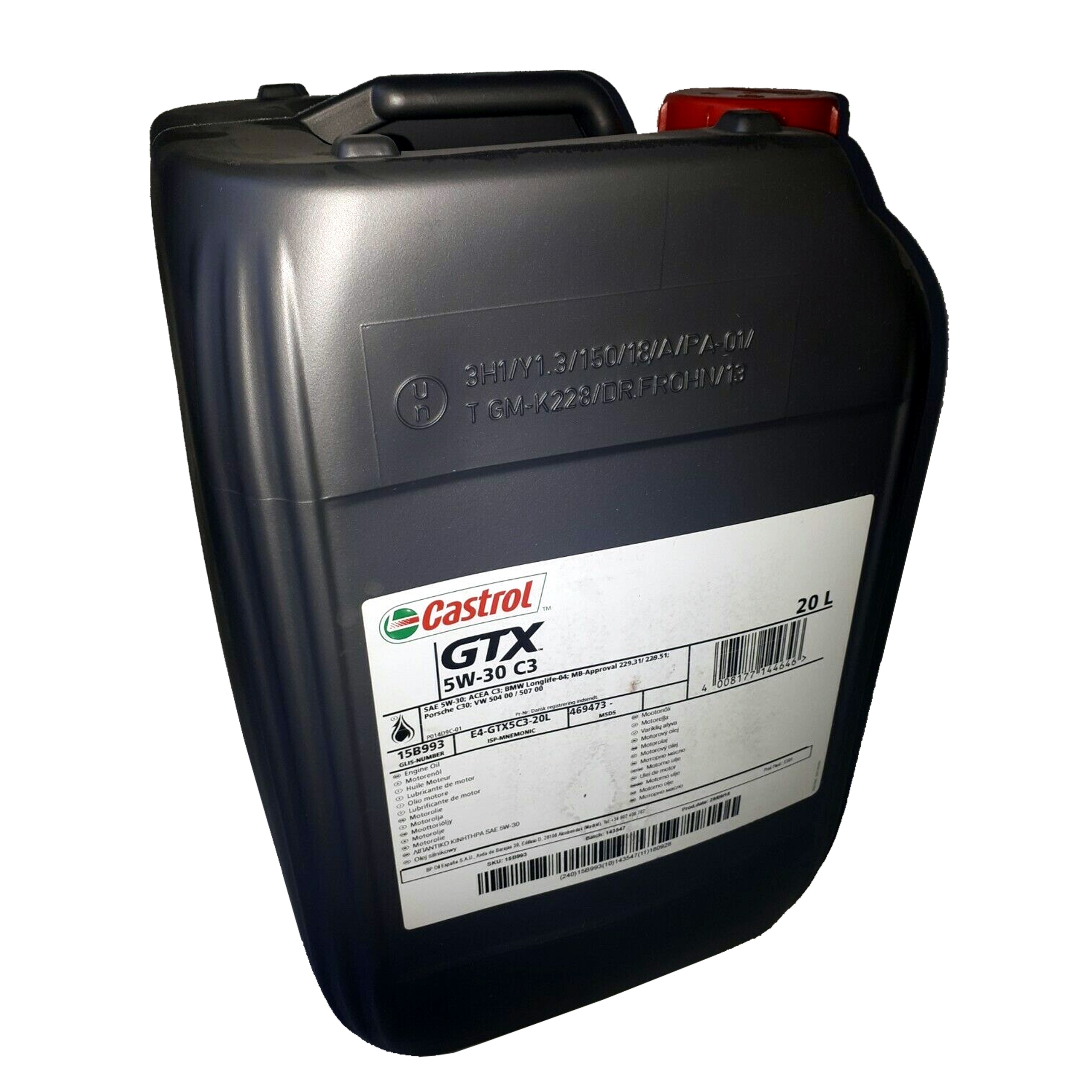 Ulei motor Castrol GTX 5W-30, 20L, C3 - eMAG.ro