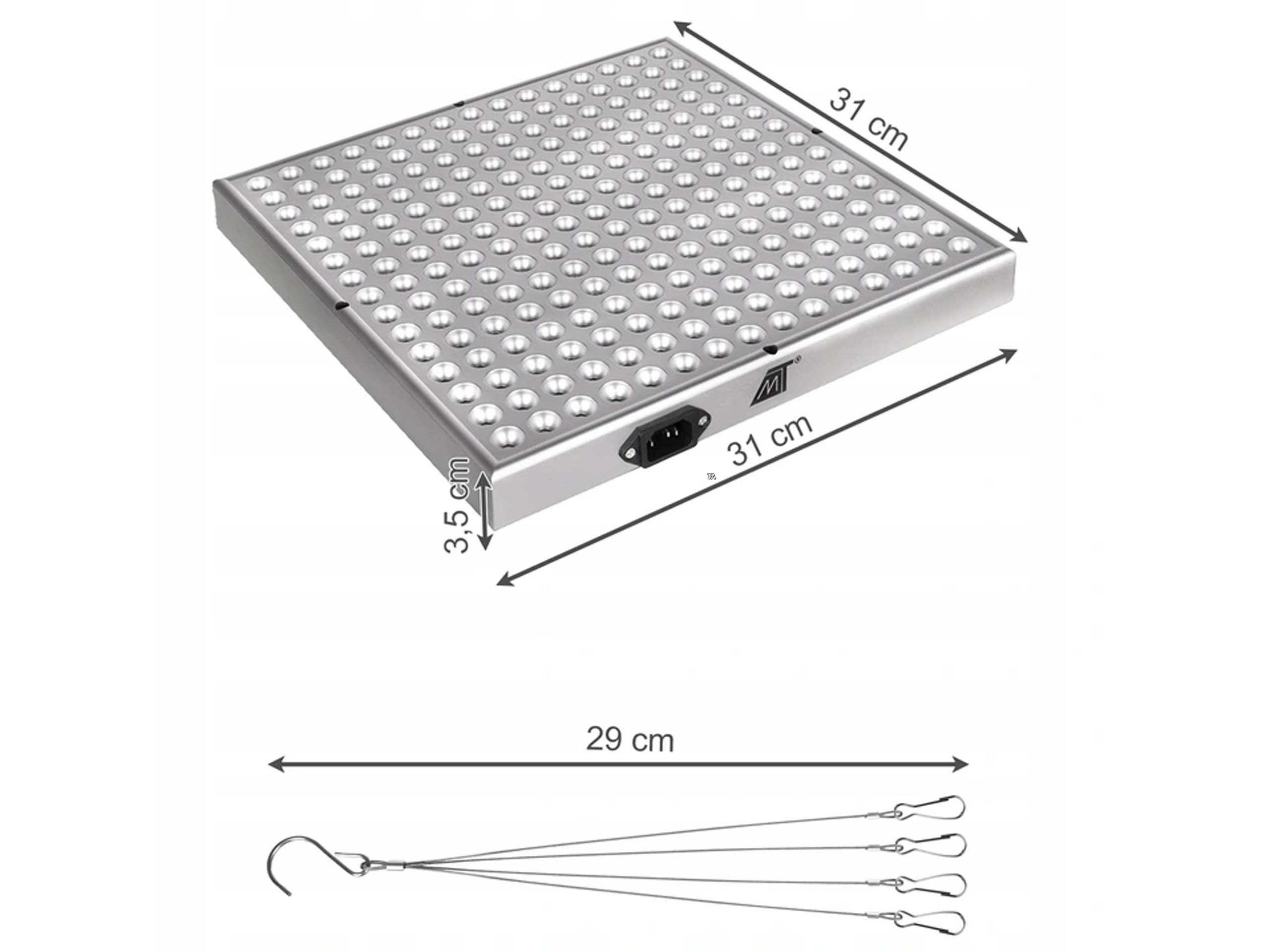 Panel led GROW do uprawy roślin Gardlov 36 W