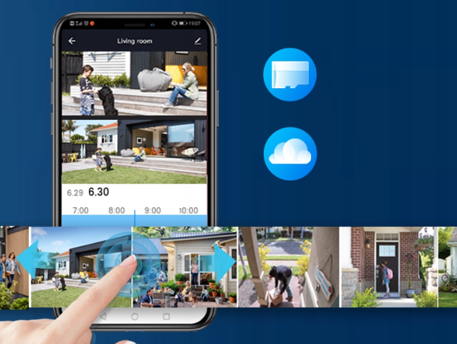 KAMERA PODWÓJNA ZEWNĘTRZNA OBROTOWA WIFI IP FULL HD MIKROFON