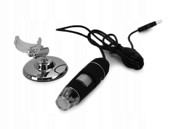 MIKROSKOP CYFROWY USB 1600X OŚWIETLENIE 8 LED 2MPX