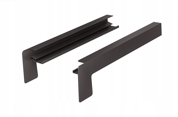 BOCZKI ALU DO PARAPETÓW PROSTYCH BRĄZ 8019 32,5cm