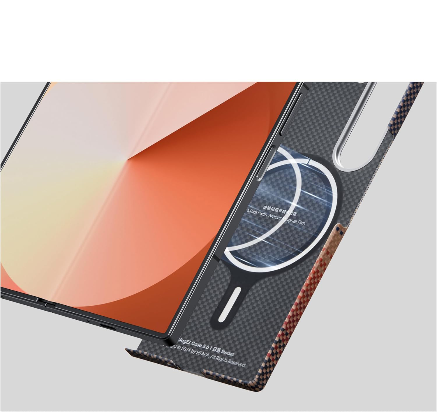 Etui PITAKA MagEZ Case 5 do Galaxy Z Fold6 aramid ultra cienkie MagSafe