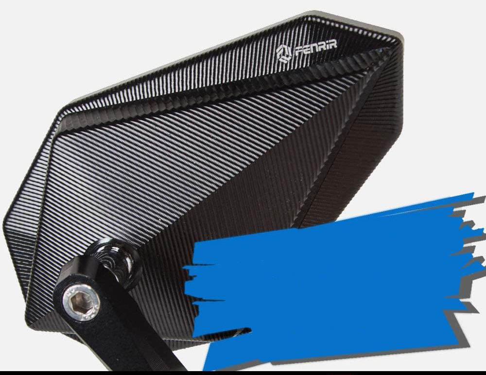 Lusterko motocyklowe FENRIR E24 CNC czarne na kierownicę POWYSTAWOWY