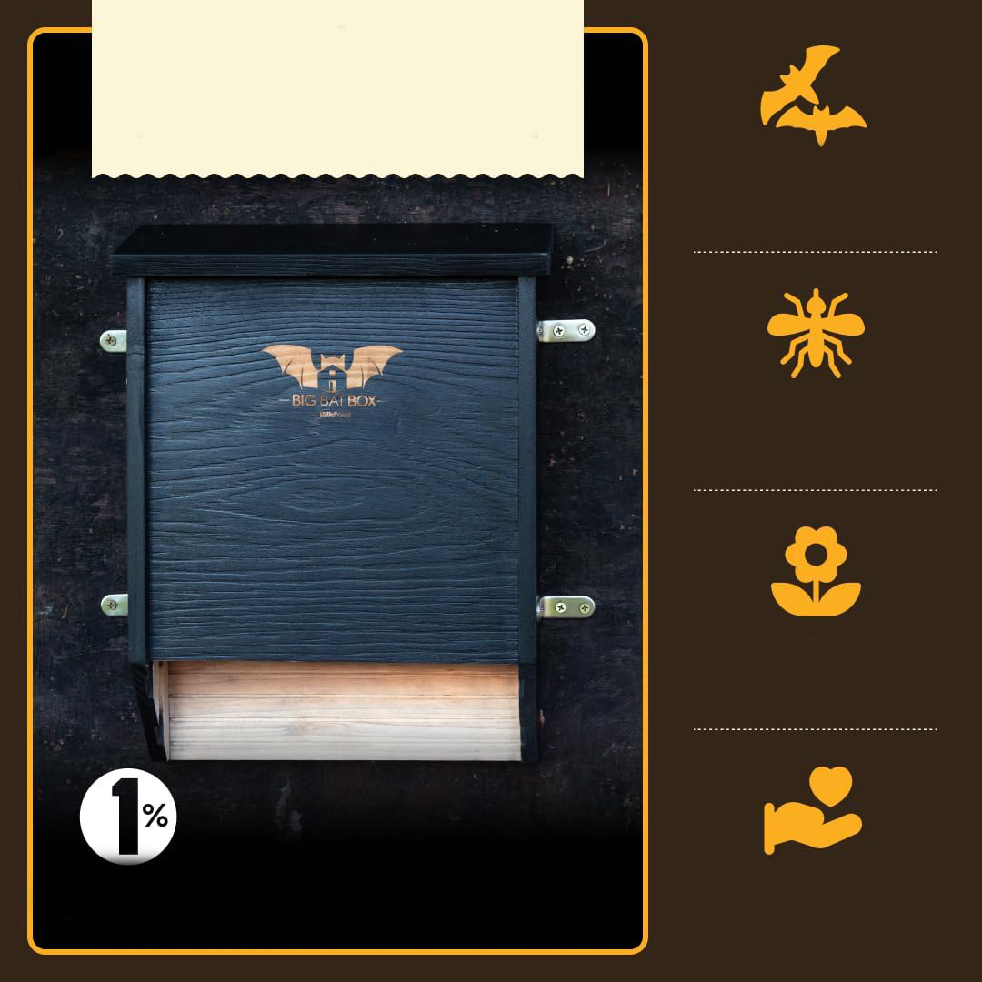 Domek dla nietoperzy WildYard dwukomorowy budka z naturalnego drewna