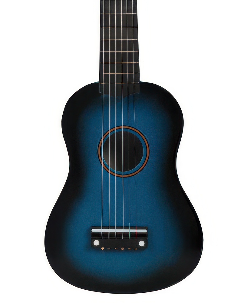 Gitalele niebieskie 6-strunowa mini gitara hybryda ukulele podróżna hit