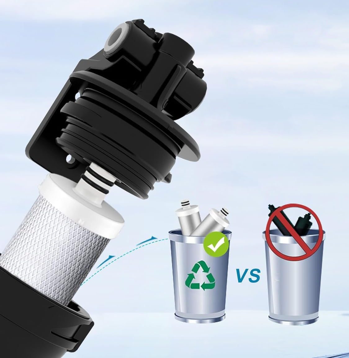 System filtracji wody Vortopt Q8-C1, 19 000 galonów, 2 filtry