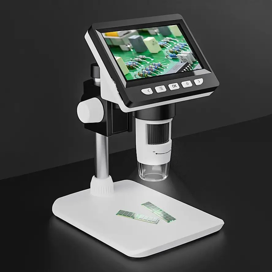 Elektroniczny mikroskop USB z ekranem LCD i zoomem 50-1000x