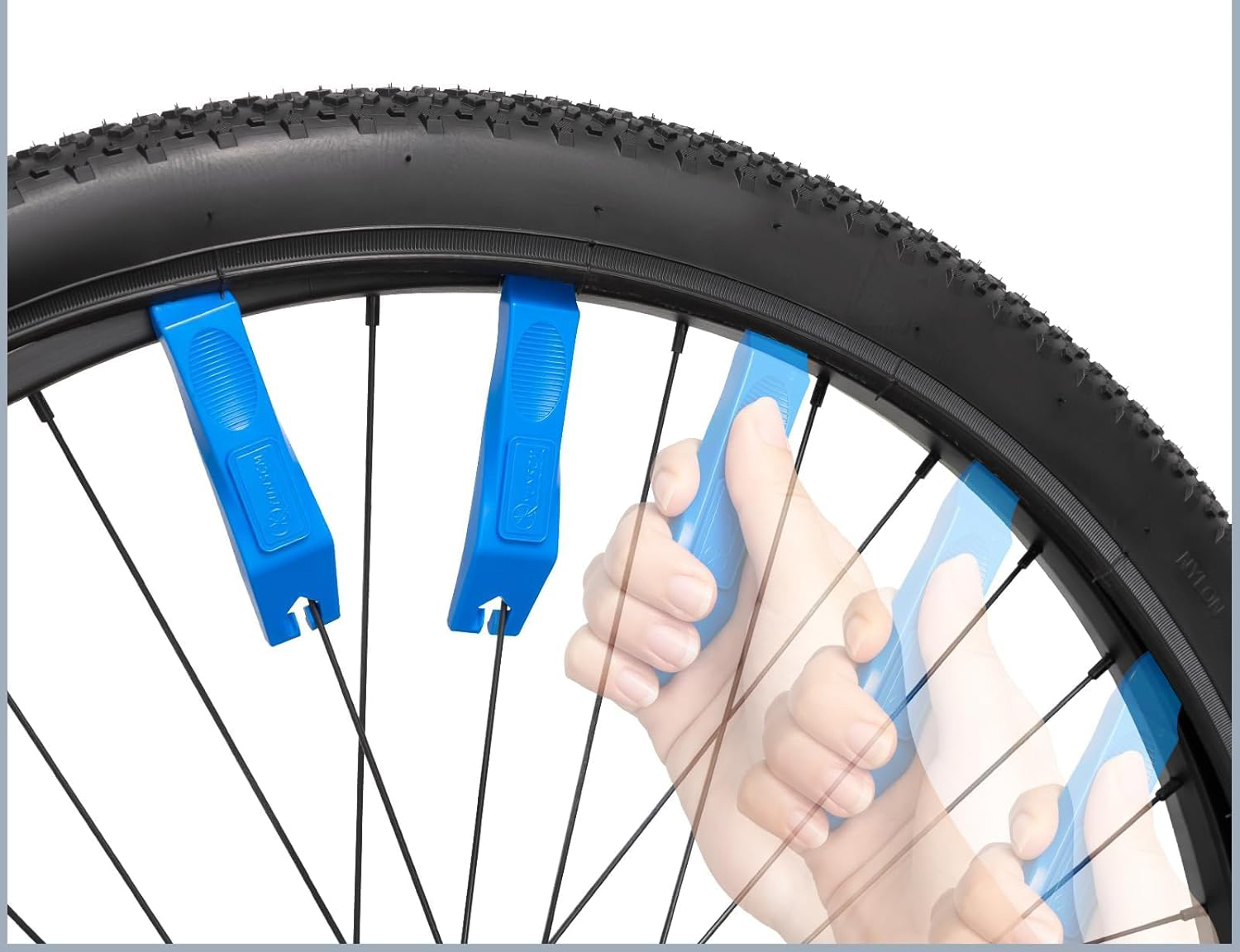 Opona rowerowa z dętką YunSCM 24" 2 szt. AV32mm do roweru miejskiego