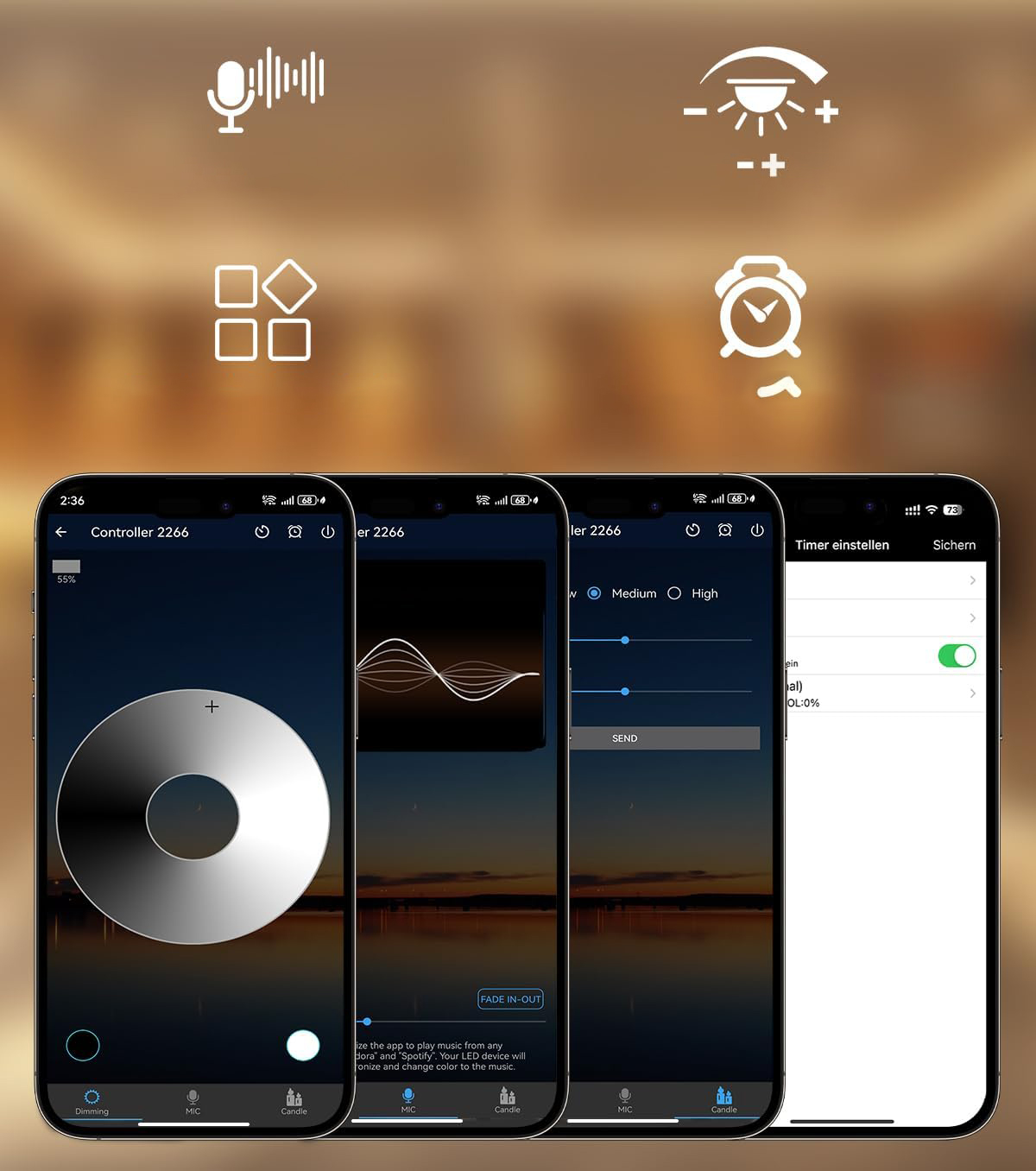 UŻYWANE Taśma LED COB 30 m (2х15m) IP68 24 V ciepła biała zasilanie pilot