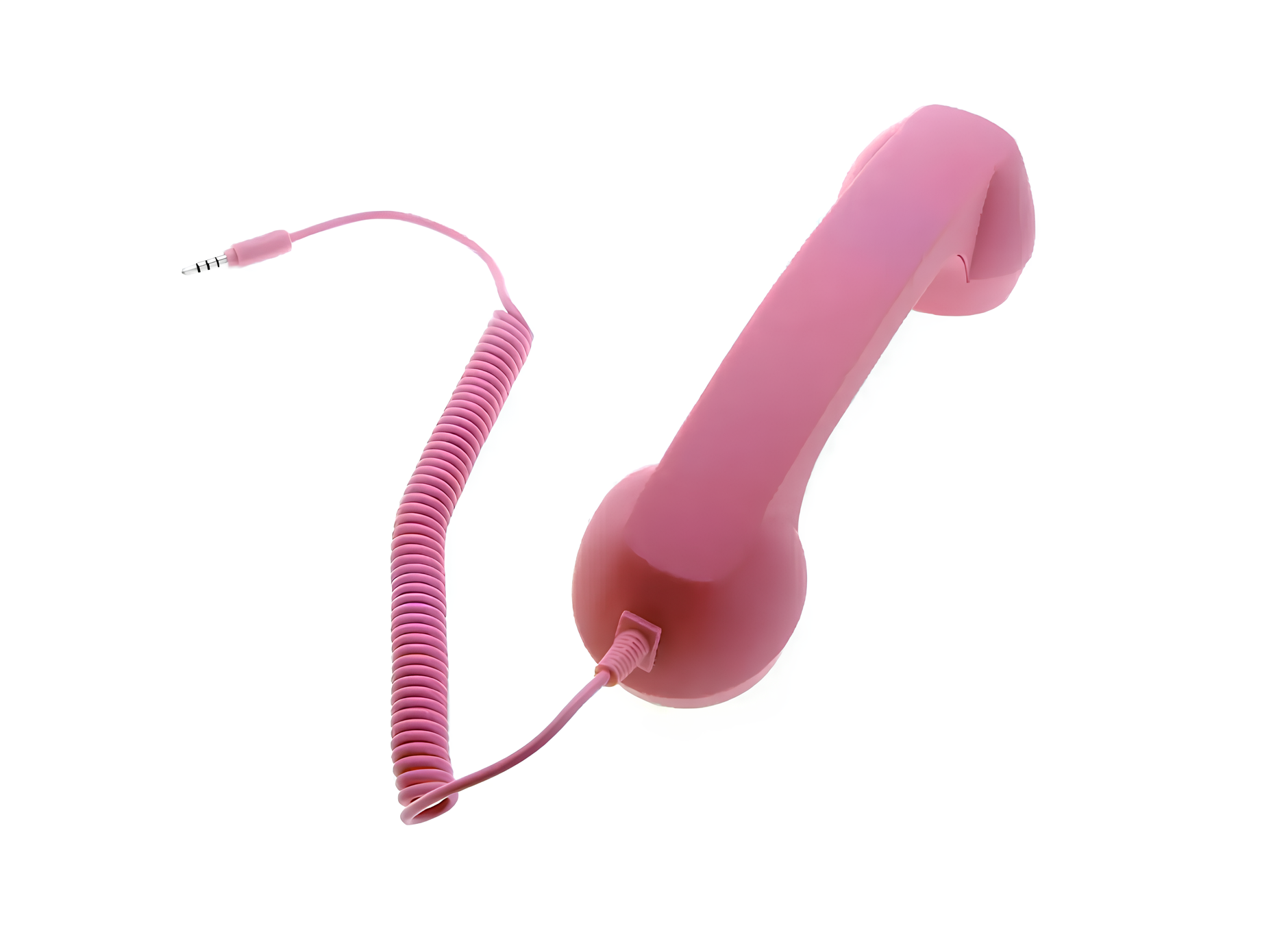 Zestaw słuchawkowy w formie słuchawki RESTEQ do smartfona różowy