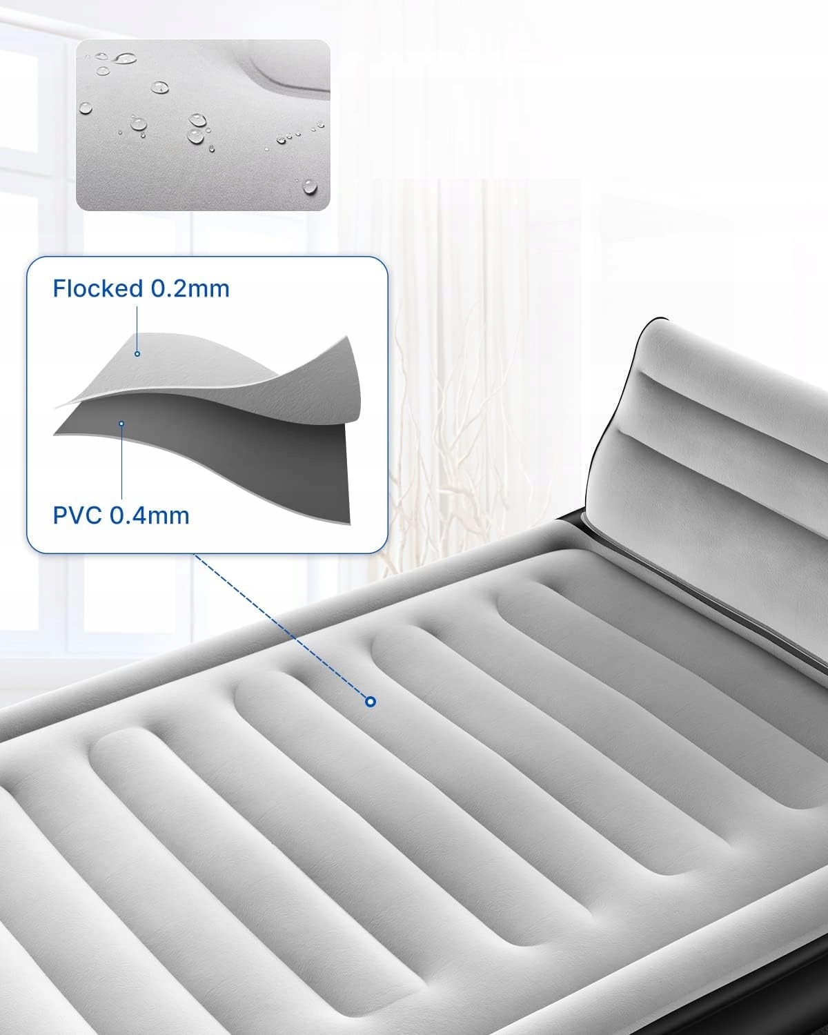 Materac dwuosobowy AIREFINA AF-A04 190 x 137 x 38 cm