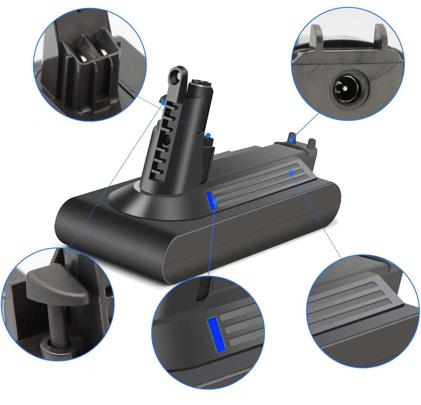 Akumulator Batterytec do Dyson DS-V11B, 18,5 x 11,3 x 9,2 cm