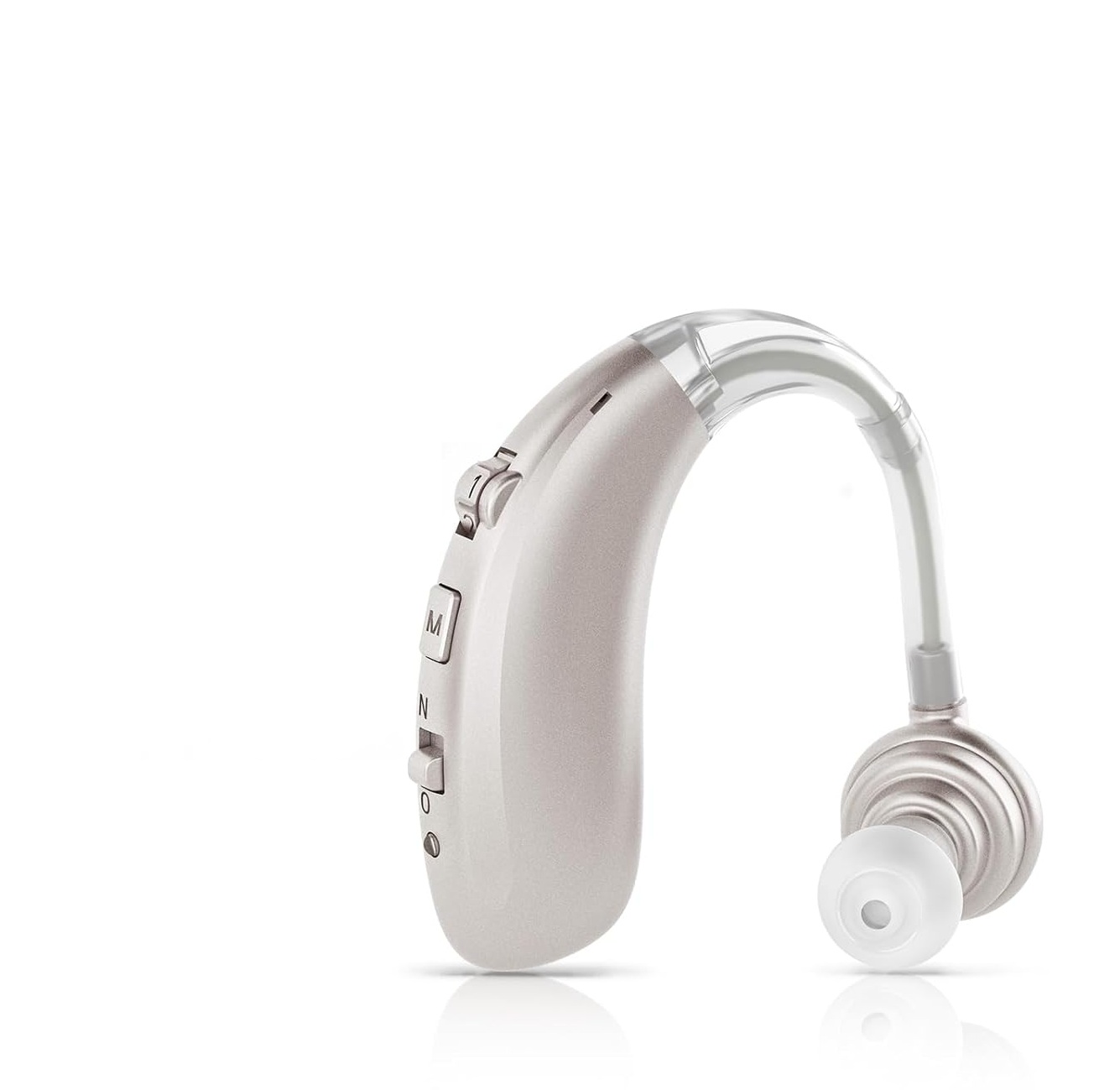 Aparat słuchowy Britzgo A360 dla seniorów 6 poziomów głośności srebrny