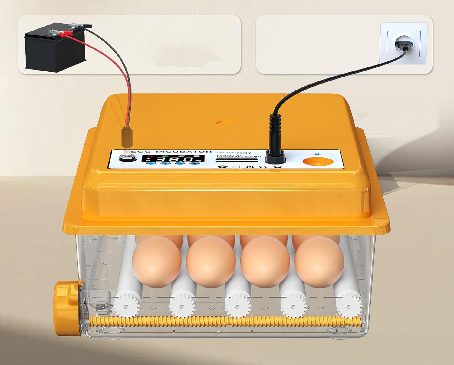 UŻYWANE/NIEKOMPLETNY Inkubator automatycznydo jaj Chalixion FT16